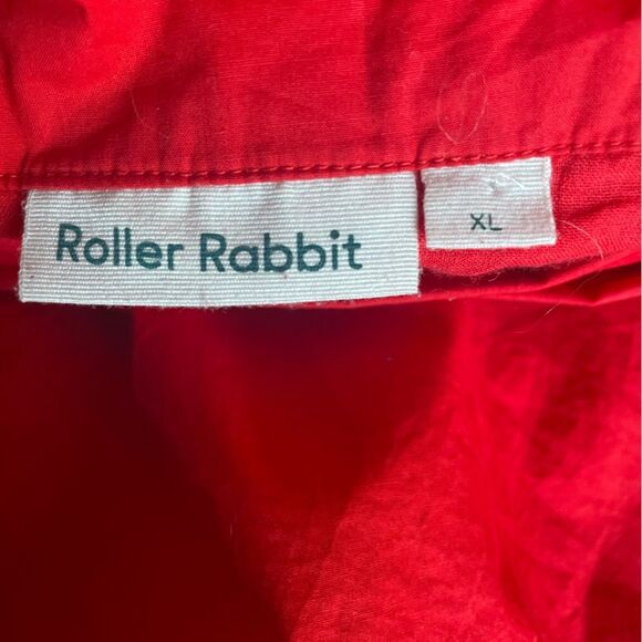 Roller Rabbit hi low solid poplin wrap skirt xl - Picture 2 of 5